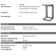 Masute Living - Masuta laterala design LUX Marcus, Gunmetal