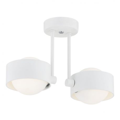 Plafoniere - Plafoniera cu 2 spoturi design minimalist Massimo plus alb