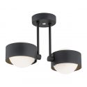 Plafoniera cu 2 spoturi design minimalist Massimo plus negru