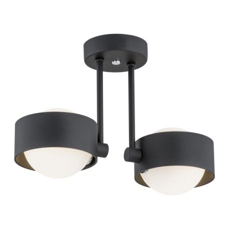 Plafoniere - Plafoniera cu 2 spoturi design minimalist Massimo plus negru