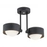 Plafoniera cu 2 spoturi design minimalist Massimo plus negru