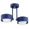 Plafoniera cu 2 spoturi design minimalist Massimo plus albastru