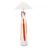 Lampadar, lampa de podea design modern POLONIA opal, rosu