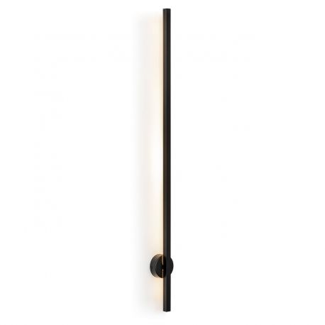 Aplice, corpuri de iluminat pentru pereti - Aplica LED de perete desgin minimalist Asse negru H-100cm