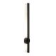 Aplice, corpuri de iluminat pentru pereti - Aplica LED de perete desgin minimalist Asse negru H-60cm
