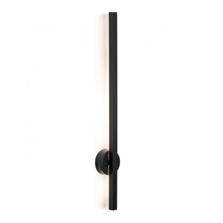 Aplice, corpuri de iluminat pentru pereti - Aplica LED de perete desgin minimalist Asse negru H-60cm