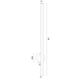 Aplice, corpuri de iluminat pentru pereti - Aplica LED de perete desgin minimalist Asse negru H-60cm