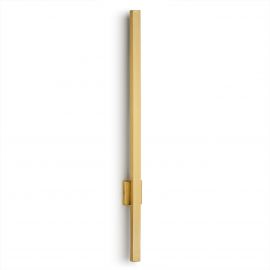 Aplice, corpuri de iluminat pentru pereti - Aplica LED de perete desgin minimalist Asse alama H-100cm