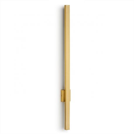 Aplice, corpuri de iluminat pentru pereti - Aplica LED de perete desgin minimalist Asse alama H-100cm