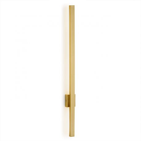 Aplice, corpuri de iluminat pentru pereti - Aplica LED de perete desgin minimalist Asse alama H-60cm