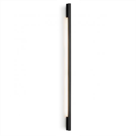 Aplice, corpuri de iluminat pentru pereti - Aplica LED de perete desgin minimalist Asse negru H-150cm