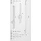 Aplice, corpuri de iluminat pentru pereti - Aplica LED de perete desgin minimalist Asse alb H-150cm