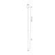 Pendule, Lustre suspendate - Pendul design minimalist Etna plus alb 8cm