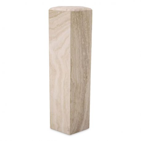 Masute Living - Coloana decorativa design LUX din travertin Cuneo L