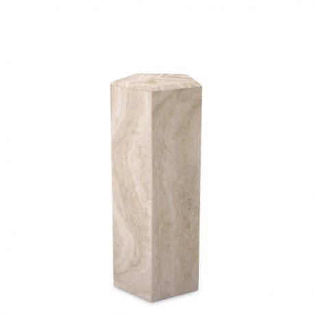 Masute Living - Coloana decorativa design LUX din travertin Cuneo S