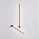 Aplica LED de perete design minimalist Synthesi negru H-90cm