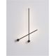 Aplice, corpuri de iluminat pentru pereti - Aplica LED de perete design minimalist Synthesi negru H-90cm