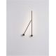 Aplice, corpuri de iluminat pentru pereti - Aplica LED de perete design minimalist Synthesi negru H-90cm