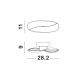 Plafoniere - Aplica de perete LED design modern Infinity alb satin