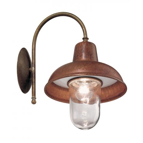 Aplice, corpuri de iluminat pentru pereti - Aplica de perete cu protectie IP44, fabricata manual, diam.25,5cm, Contrada