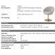 Scaune - Scaun pivotant design elegant LUX O'Neill, boucle gri