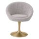 Scaune - Scaun pivotant design elegant LUX O'Neill, boucle gri
