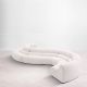 Canapele - Modul colt exterior, Canapea modulara design LUX Lindau, off-white