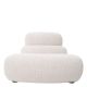 Canapele - Modul colt exterior, Canapea modulara design LUX Lindau, off-white