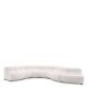 Canapele - Modul colt exterior, Canapea modulara design LUX Lindau, off-white