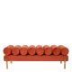Banchete-Tabureti - Bancheta moderna design LUX Oxley, Savona orange