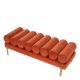 Banchete-Tabureti - Bancheta moderna design LUX Oxley, Savona orange