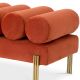 Banchete-Tabureti - Bancheta moderna design LUX Oxley, Savona orange