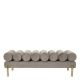 Banchete-Tabureti - Bancheta moderna design LUX Oxley, Savona vintage greige