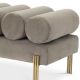 Banchete-Tabureti - Bancheta moderna design LUX Oxley, Savona vintage greige