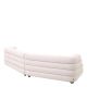 Canapele - Canapea design LUX cu spatar rotunjit Malaga L, Lyssa off-white