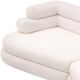Canapele - Canapea design LUX cu spatar rotunjit Malaga L, Lyssa off-white
