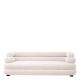 Canapele - Canapea design LUX cu spatar rotunjit Malaga S, Lyssa off-white