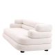Canapele - Canapea design LUX cu spatar rotunjit Malaga S, Lyssa off-white