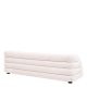 Canapele - Canapea design LUX cu spatar rotunjit Malaga S, Lyssa off-white