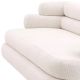 Canapele - Canapea design LUX cu spatar rotunjit Malaga S, Lyssa off-white