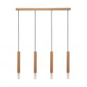 Lustra cu 4 Pendule lemn design natural MADERA