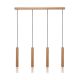 Pendule, Lustre suspendate - Lustra cu 4 Pendule lemn design natural MADERA