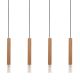 Pendule, Lustre suspendate - Lustra cu 4 Pendule lemn design natural MADERA