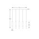 Pendule, Lustre suspendate - Lustra cu 4 Pendule lemn design natural MADERA