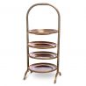 Suport prajituri, Patru platouri etajate design LUX Encore, alama vintage