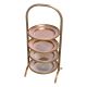 Parfumuri de camera, Idei cadouri, Obiecte decorative - Suport prajituri, Patru platouri etajate design LUX Encore, alama vin...