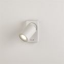 Aplica perete cu 1 spot directionabil Moon 1 Switched, alb