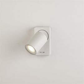 Corpuri de iluminat - Aplica perete cu 1 spot directionabil Moon 1 Switched, alb