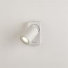 Aplica perete cu 1 spot directionabil Moon 1 Switched, alb
