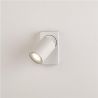 Aplica perete cu 1 spot directionabil Moon 1, alb